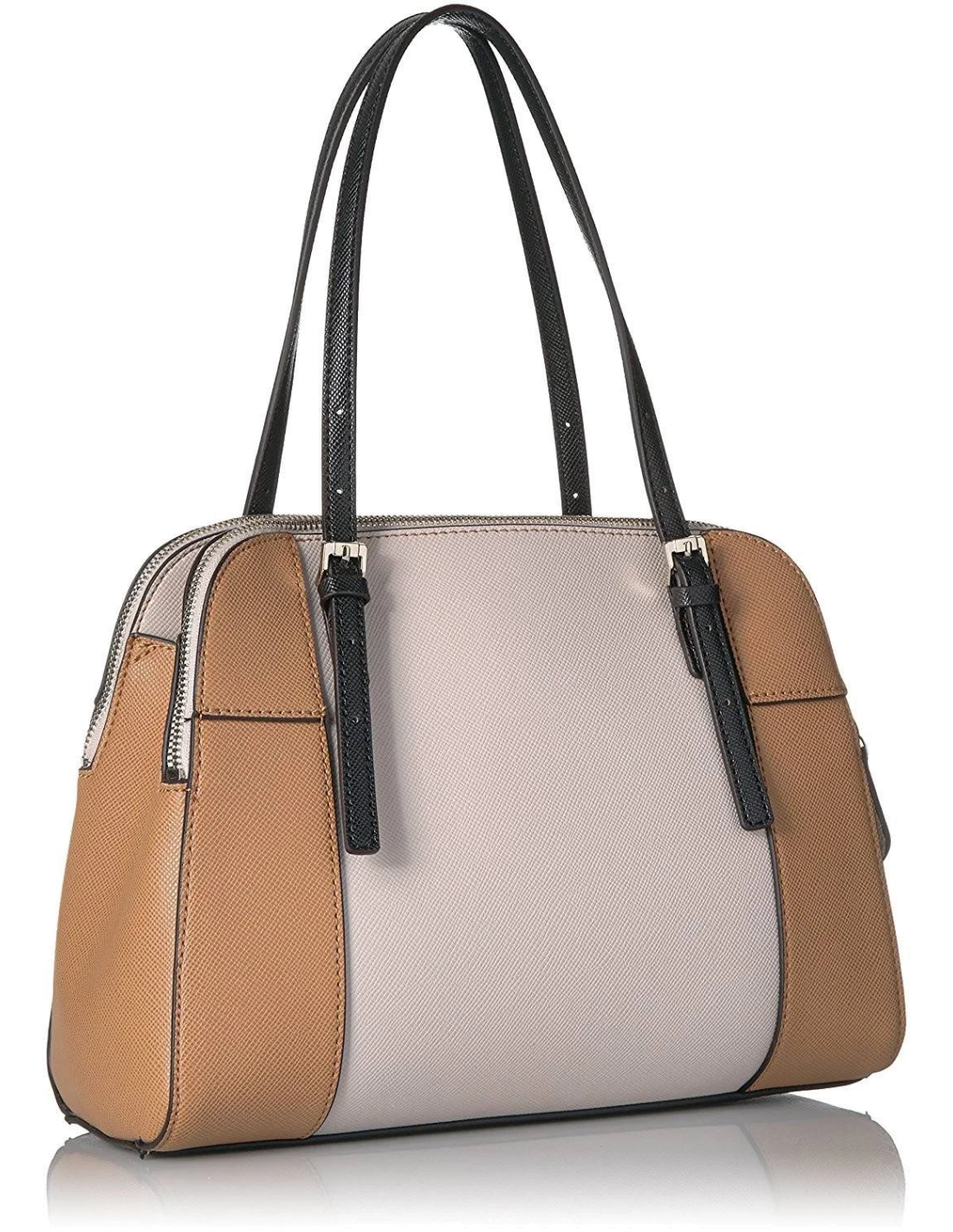 Sac à Main Guess Huntley Colorblock Marron et Beige vue 2