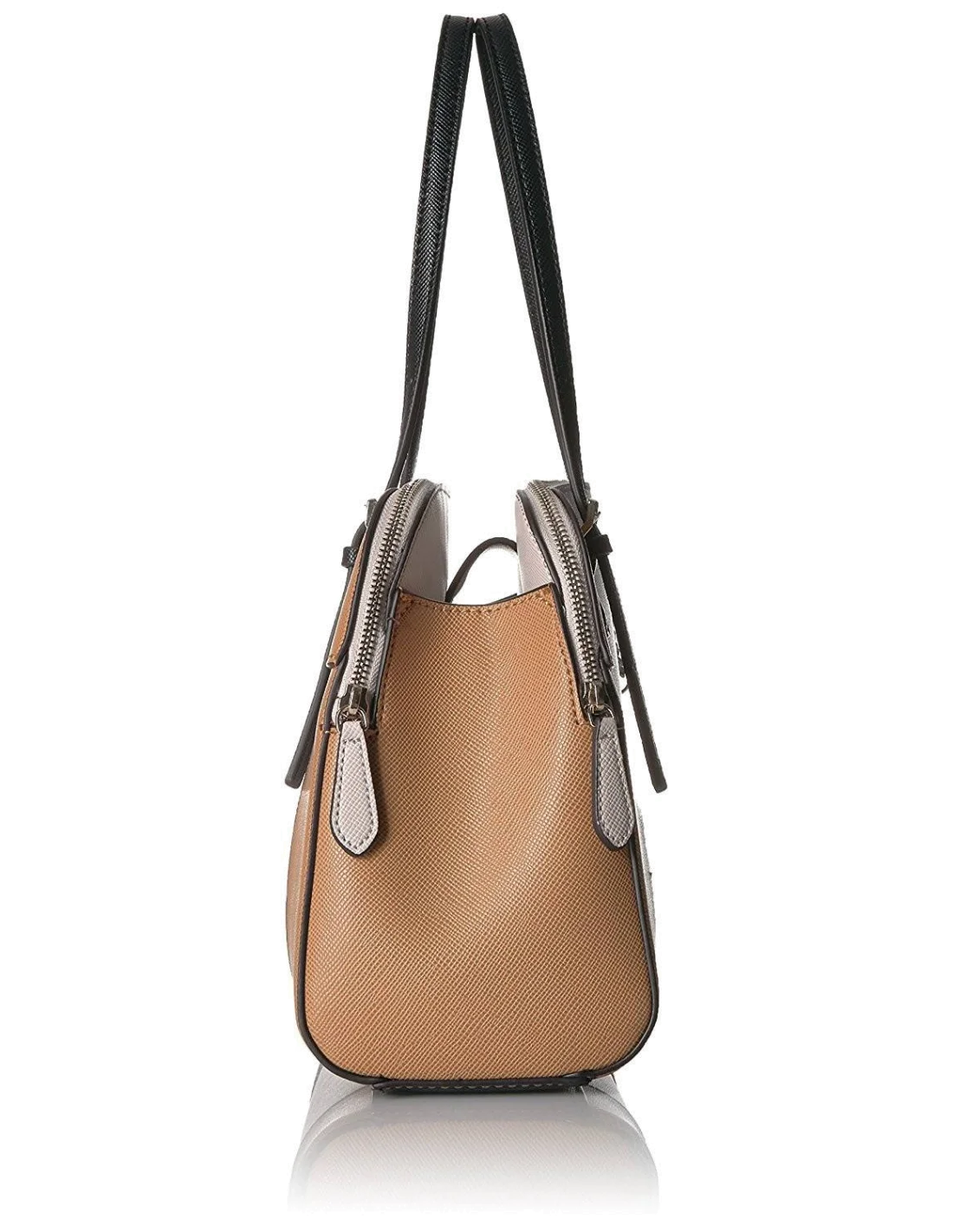 Sac à Main Guess Huntley Colorblock Marron et Beige vue 3