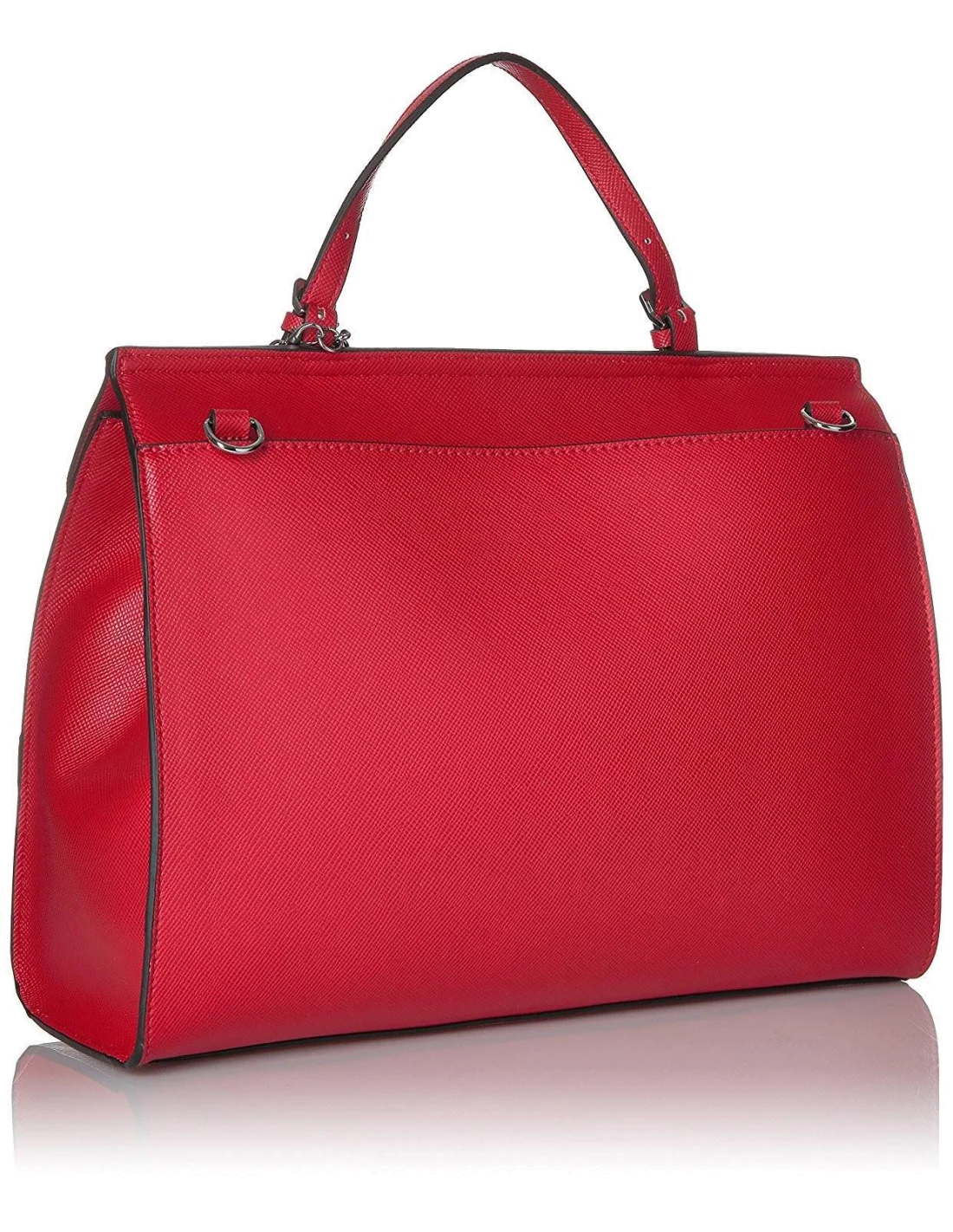 Sac à Main Guess Huntley Saffiano Rouge vue 2