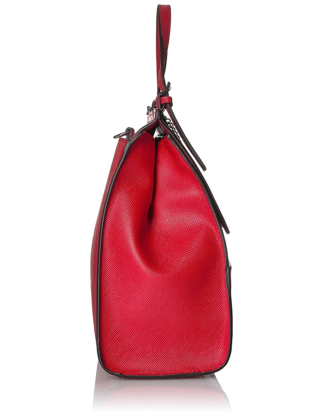 Sac à Main Guess Huntley Saffiano Rouge vue 3