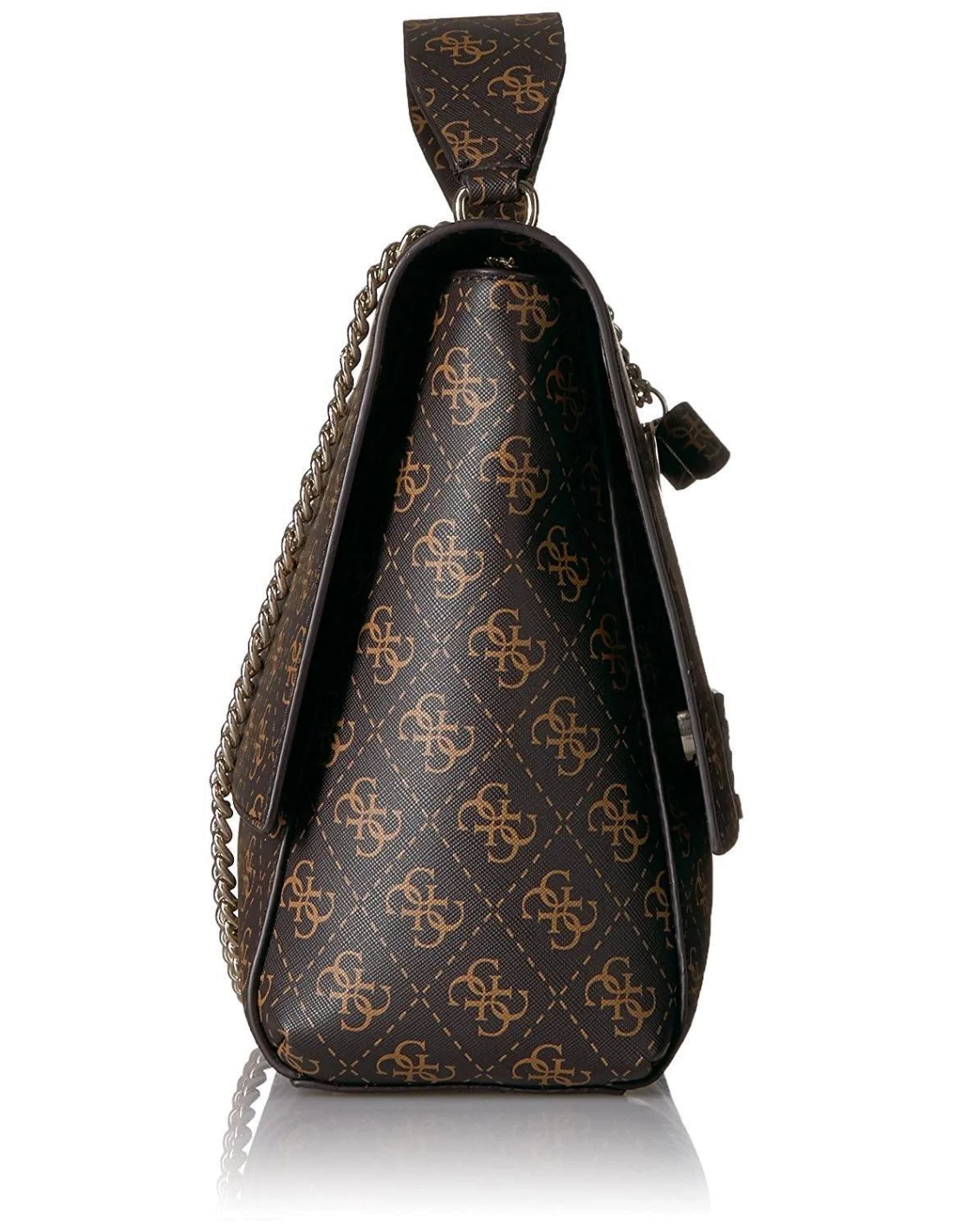 Sac Bandoulière Guess Ryann Marron vue 3