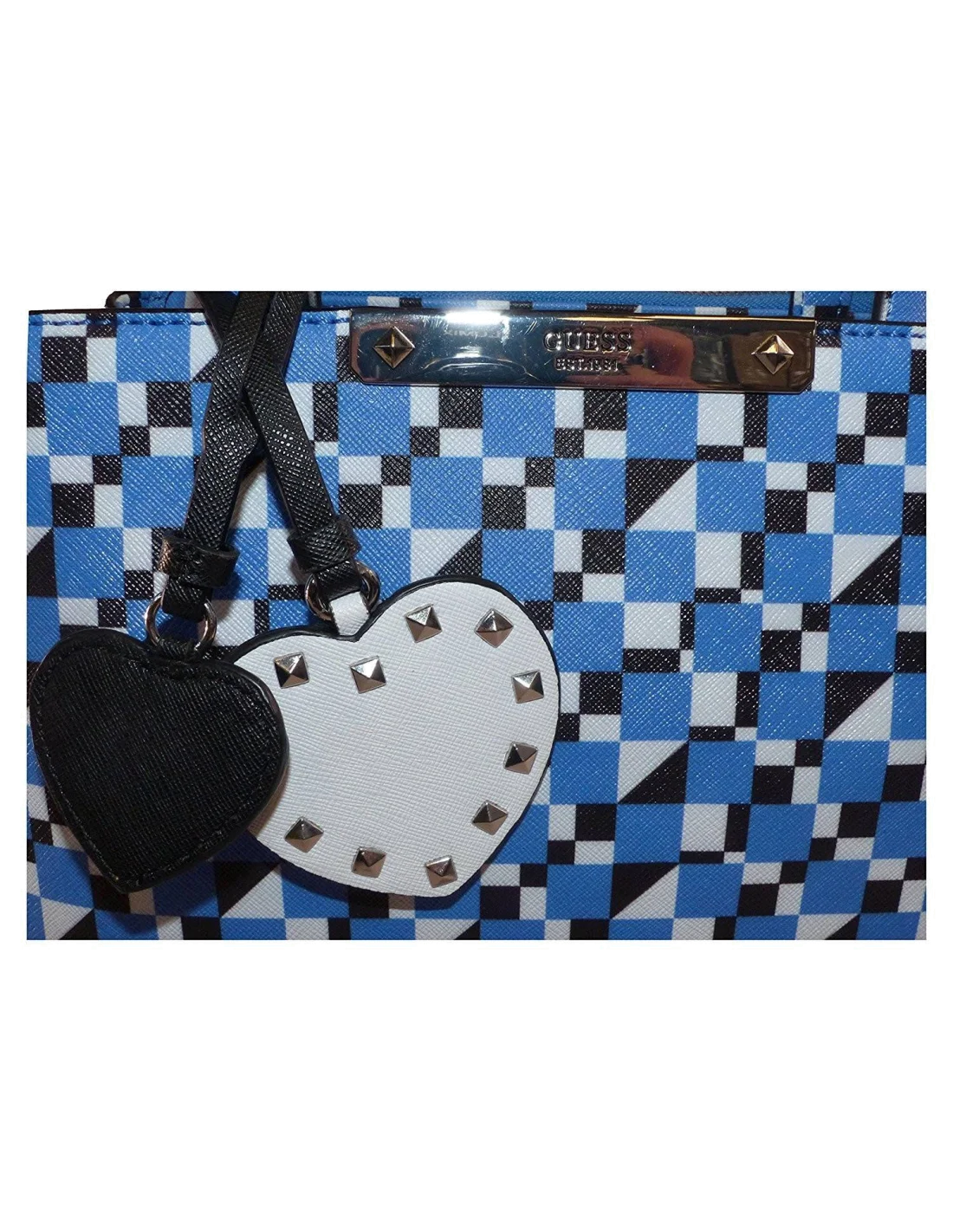 Sac à main Guess Britta Printed Saffiano Small Society vue 2