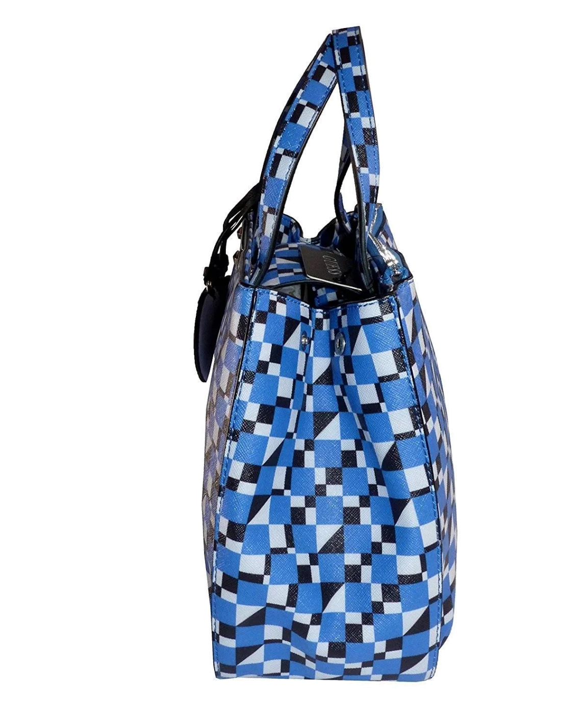 Sac à main Guess Britta Printed Saffiano Small Society vue 3