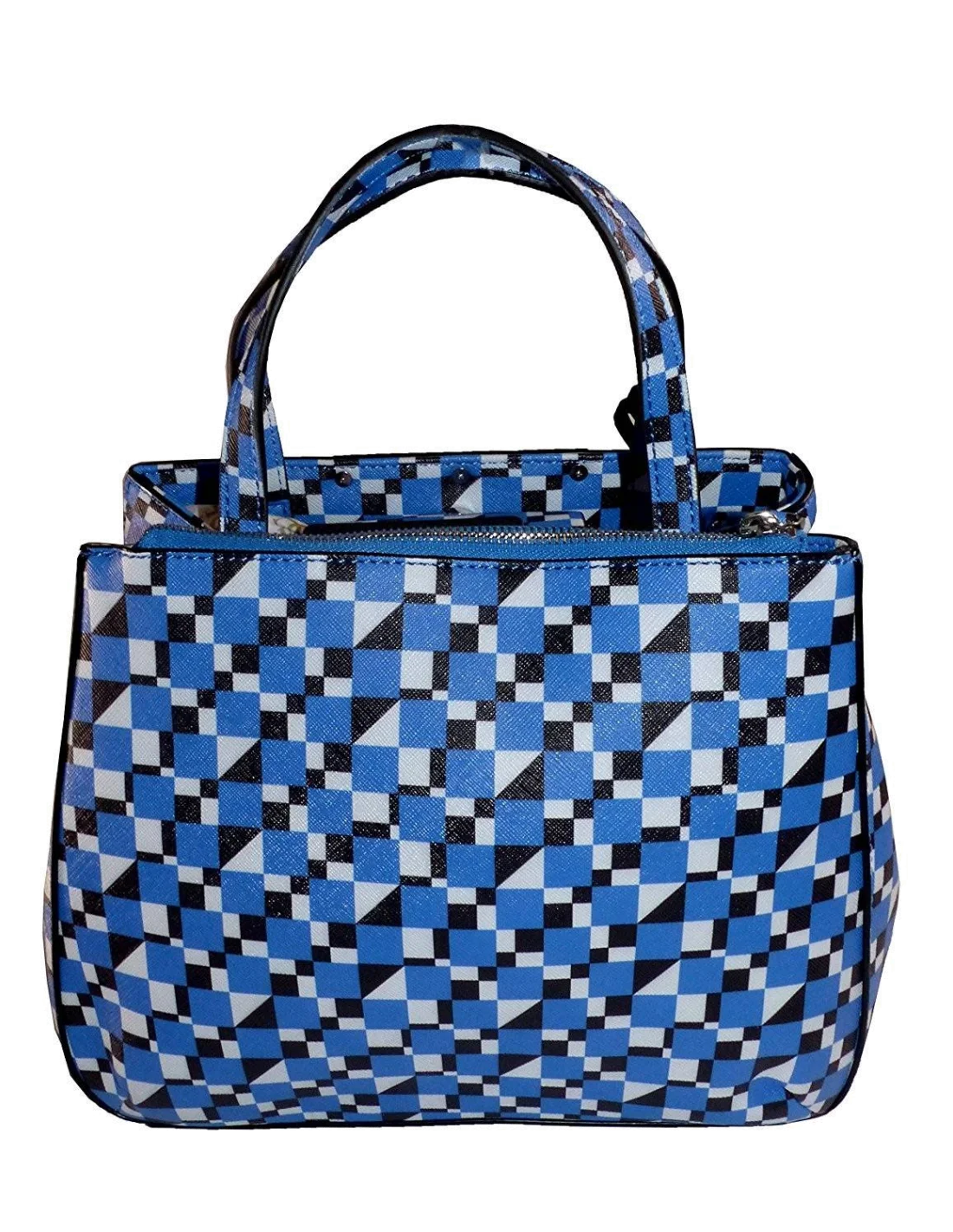 Sac à main Guess Britta Printed Saffiano Small Society vue 4