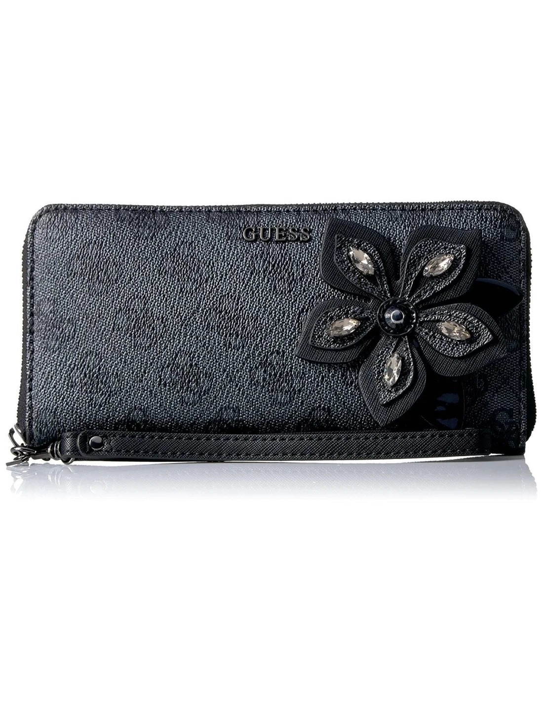Portefeuille Guess Sibyl Monogram Noir