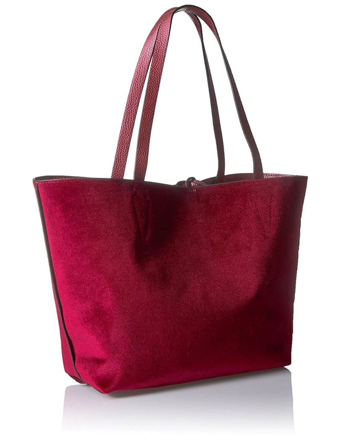Sac à Main Guess Bobbi Velvet Bordeaux vue 2