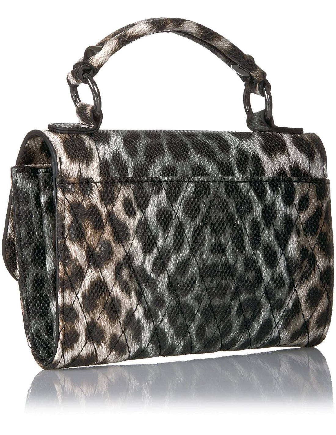 Sac bandoulière Guess Sibyl Leopard Noir vue 2