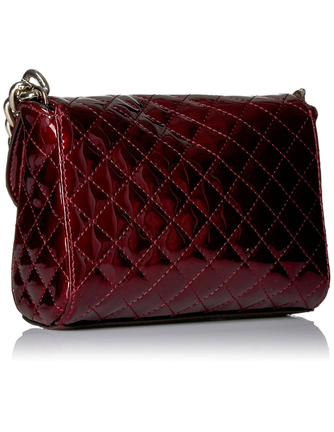 Sac bandoulière Guess G-Lux Bordeaux Brillant vue 2