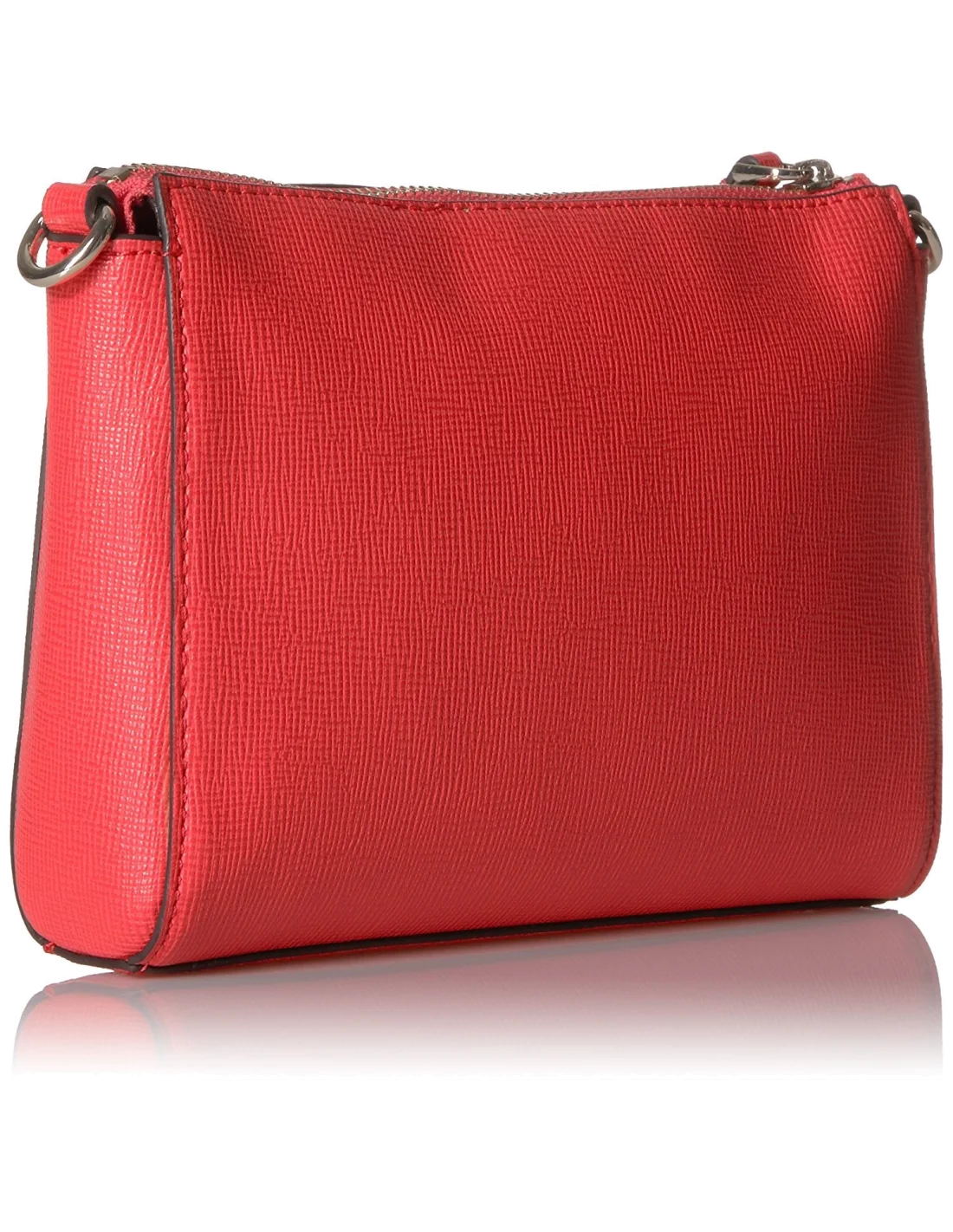 Sac bandoulière Guess Kamryn Saffiano Convertible Rouge vue 2