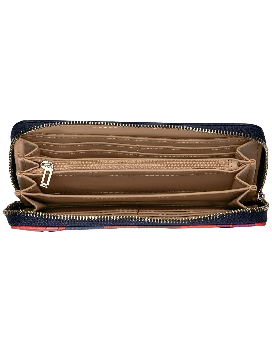 Pochette Guess Dinah Paisley Large Zip Around vue 4