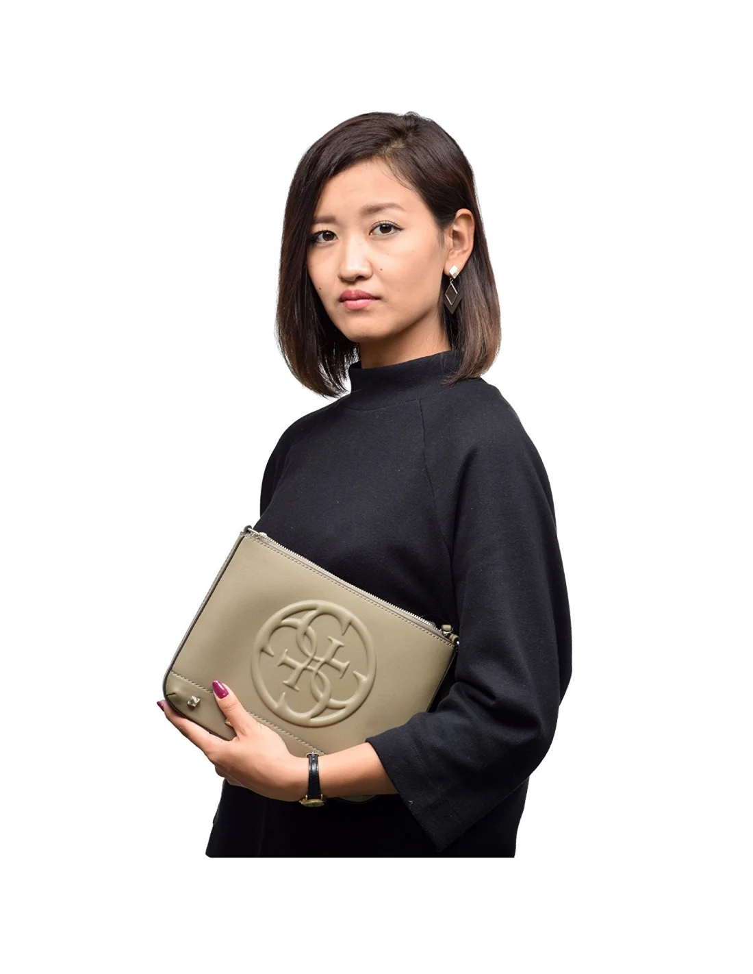 Sac bandoulière Guess Korry Brun vue 2