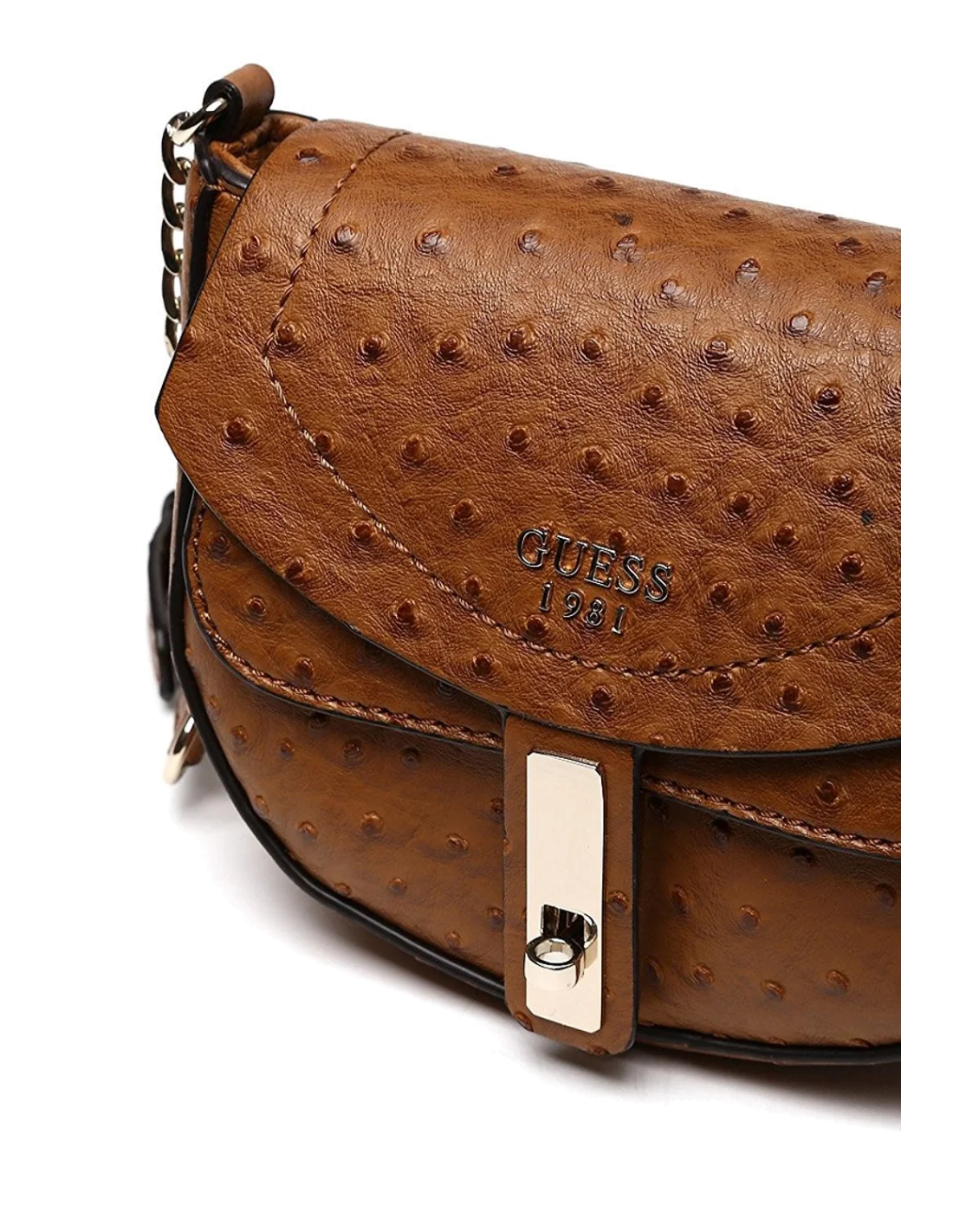 Sac bandoulière Guess Kingsley Marron vue 3