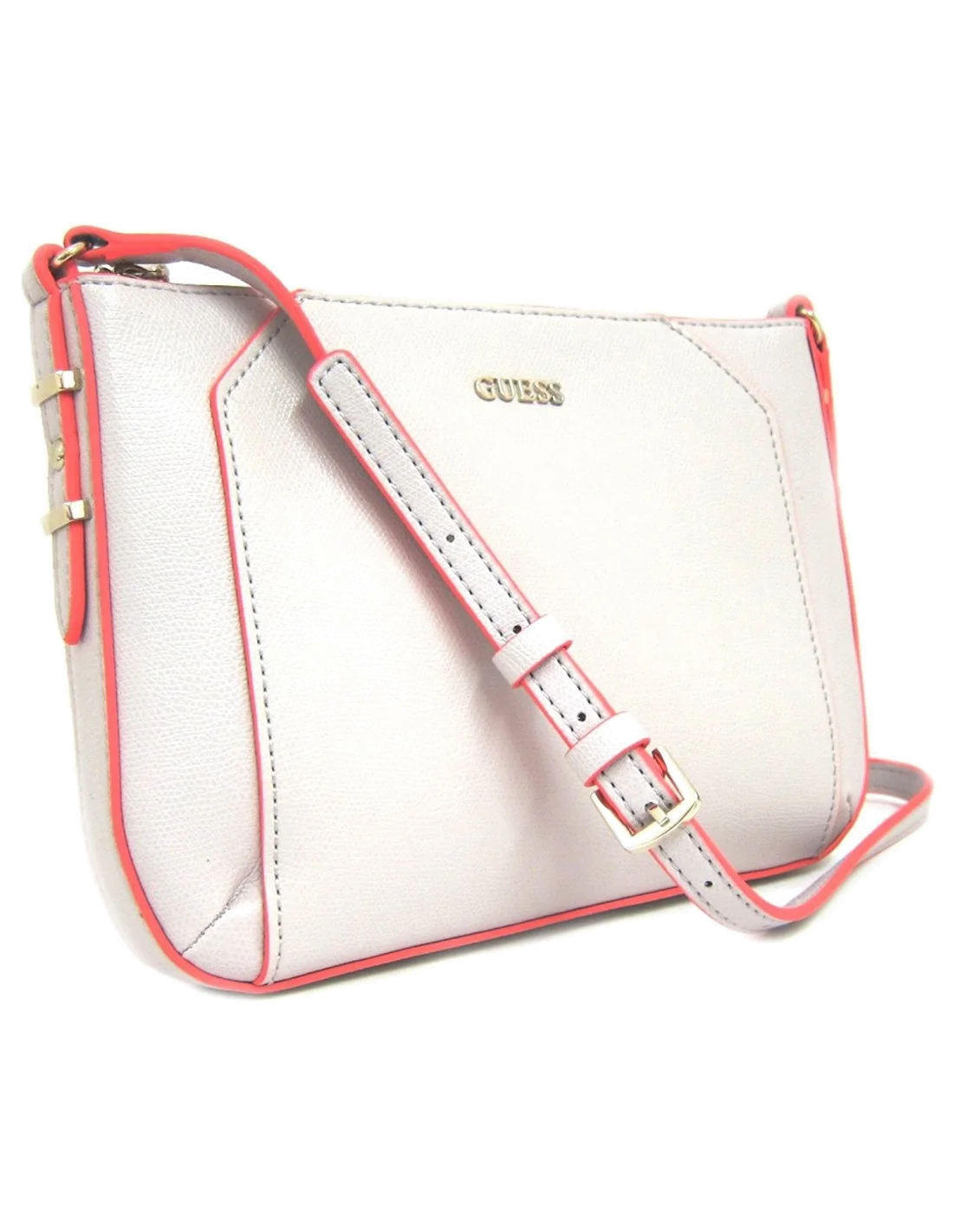 Sac bandoulière Guess Devyn Blanc / Rose vue 2