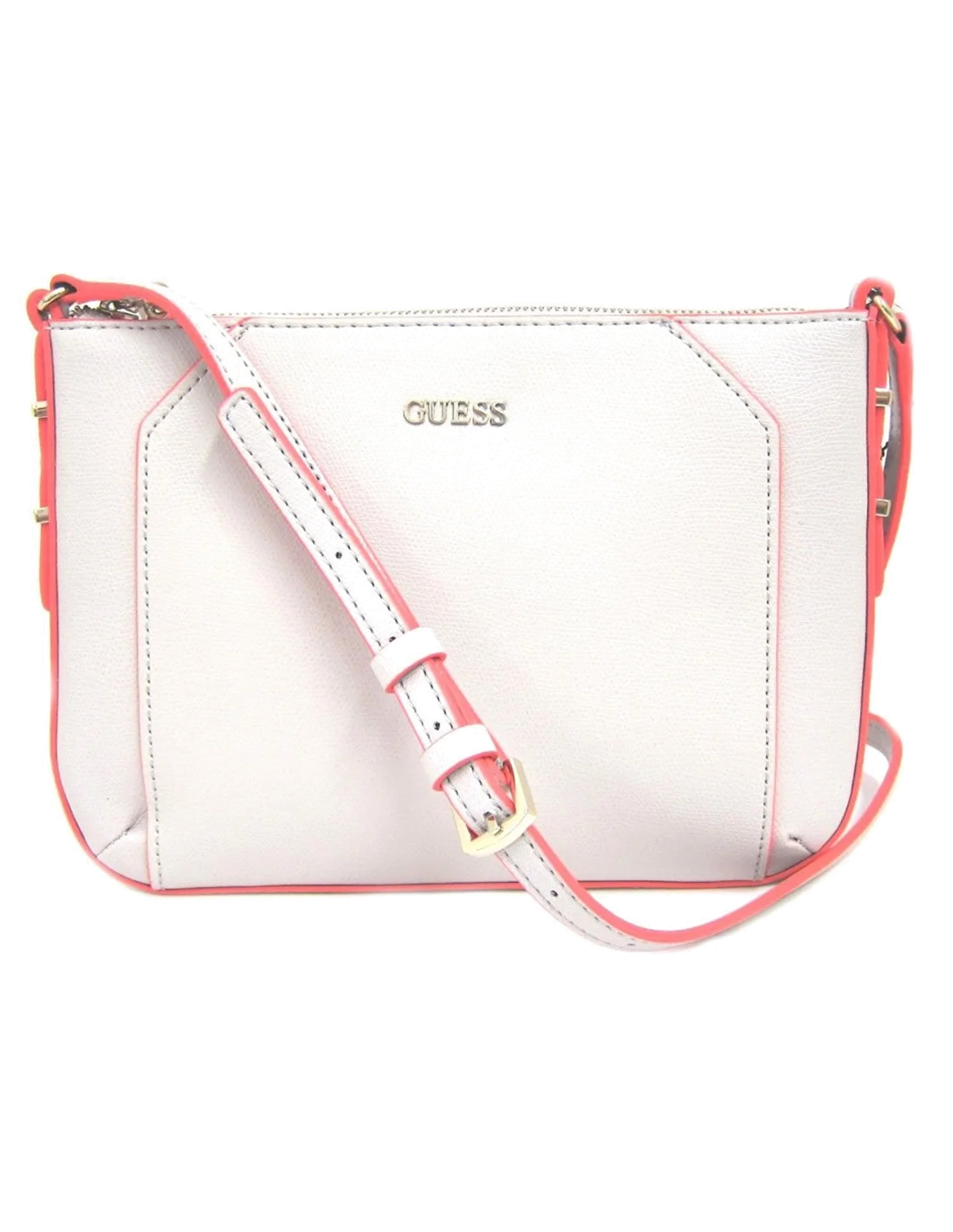 Sac bandoulière Guess Devyn Blanc / Rose