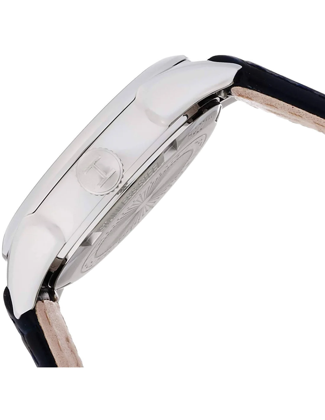 Montre Hamilton H42211655 Jazzmaster lady quartz bracelet cuir bleu vue 2