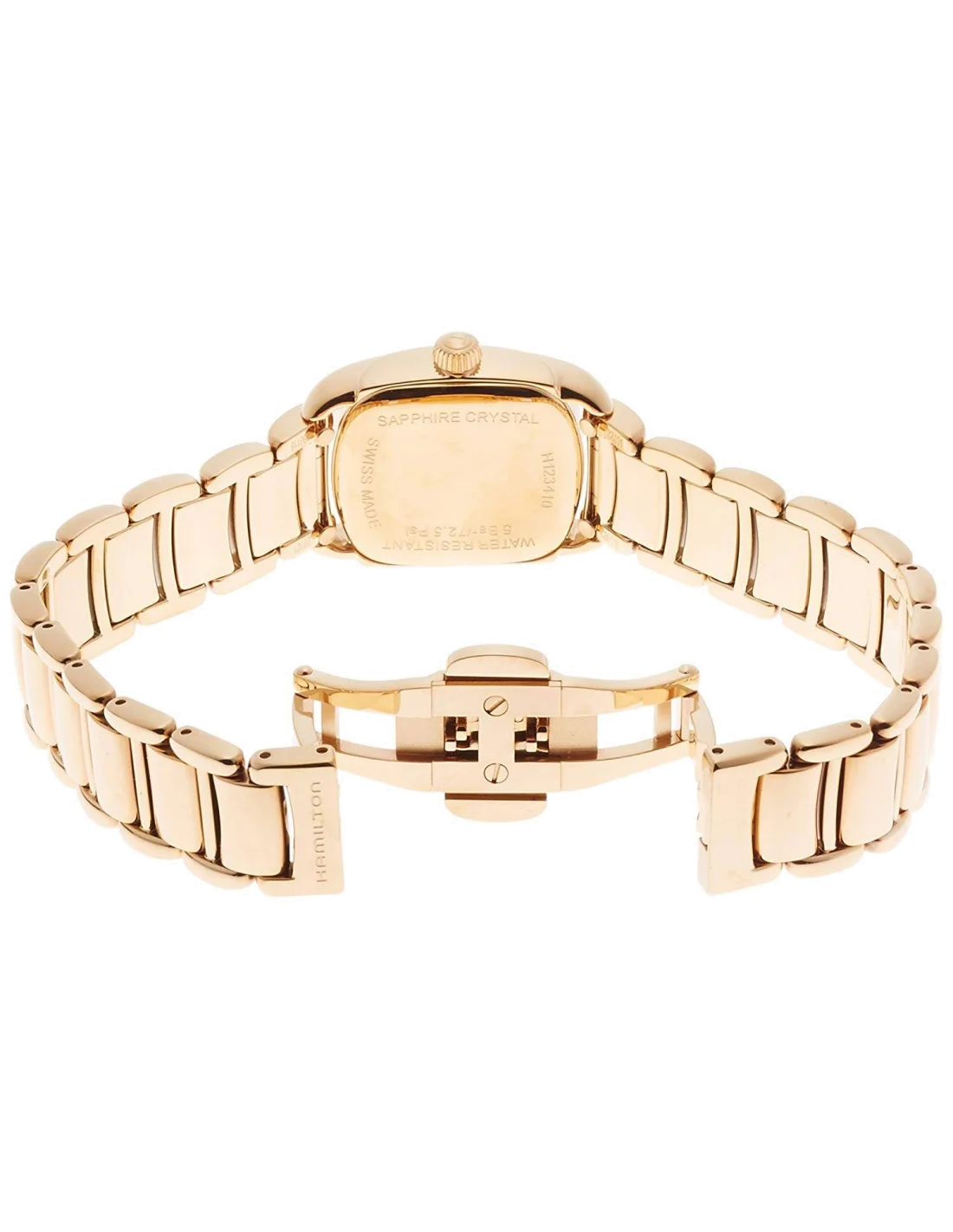 Montre Hamilton H12341155 American Classic Bagley quartz acier PVD or rose vue 3