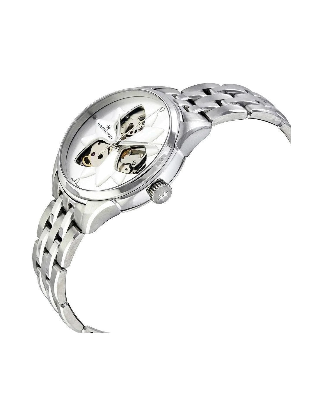 Montre Hamilton H32115191 Jazzmaster Open Heart Lady automatique acier 34 mm vue 2