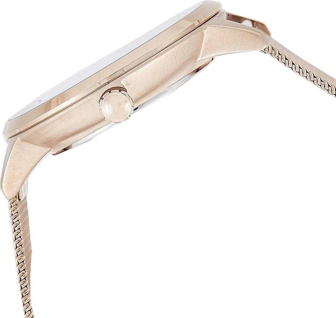 Montre Hugo Boss Symphony 1502424 pour Femme, Cadran Noir, Boîtier et Bracelet Acier Or Rose vue 3