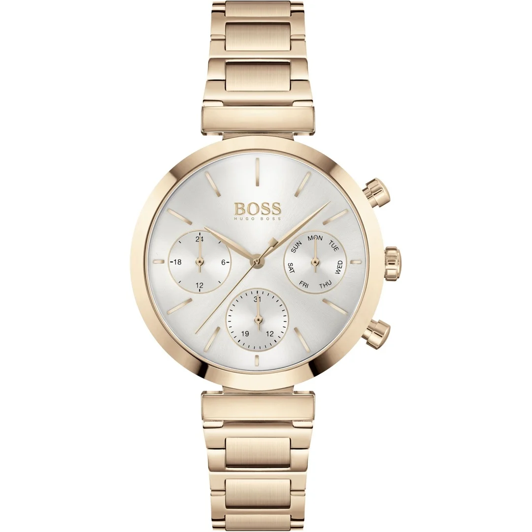 Montre Femme Hugo Boss 1502531 Acier Inoxydable Or Rose Cadran Champagne vue 5