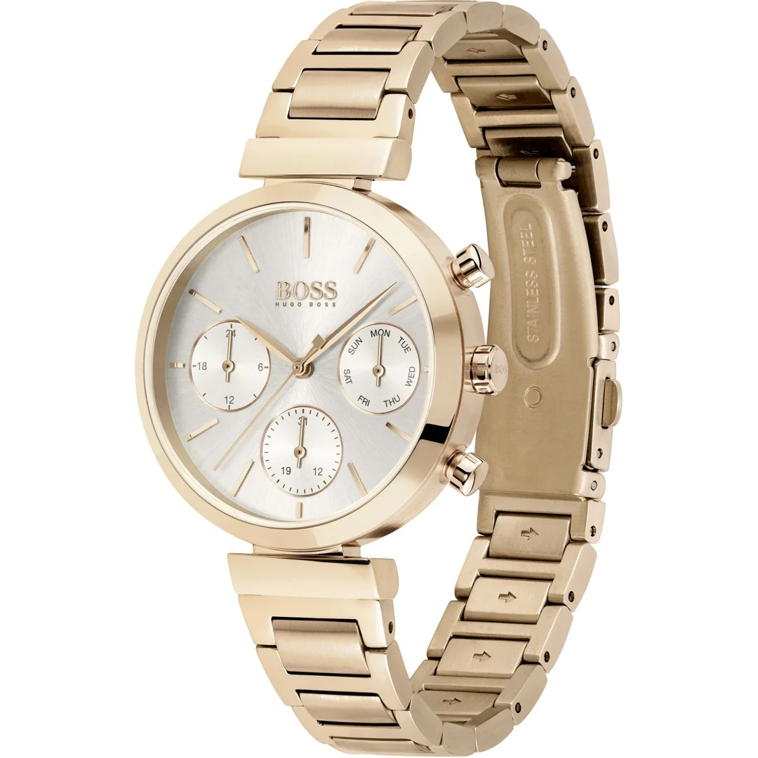 Montre Femme Hugo Boss 1502531 Acier Inoxydable Or Rose Cadran Champagne vue 6