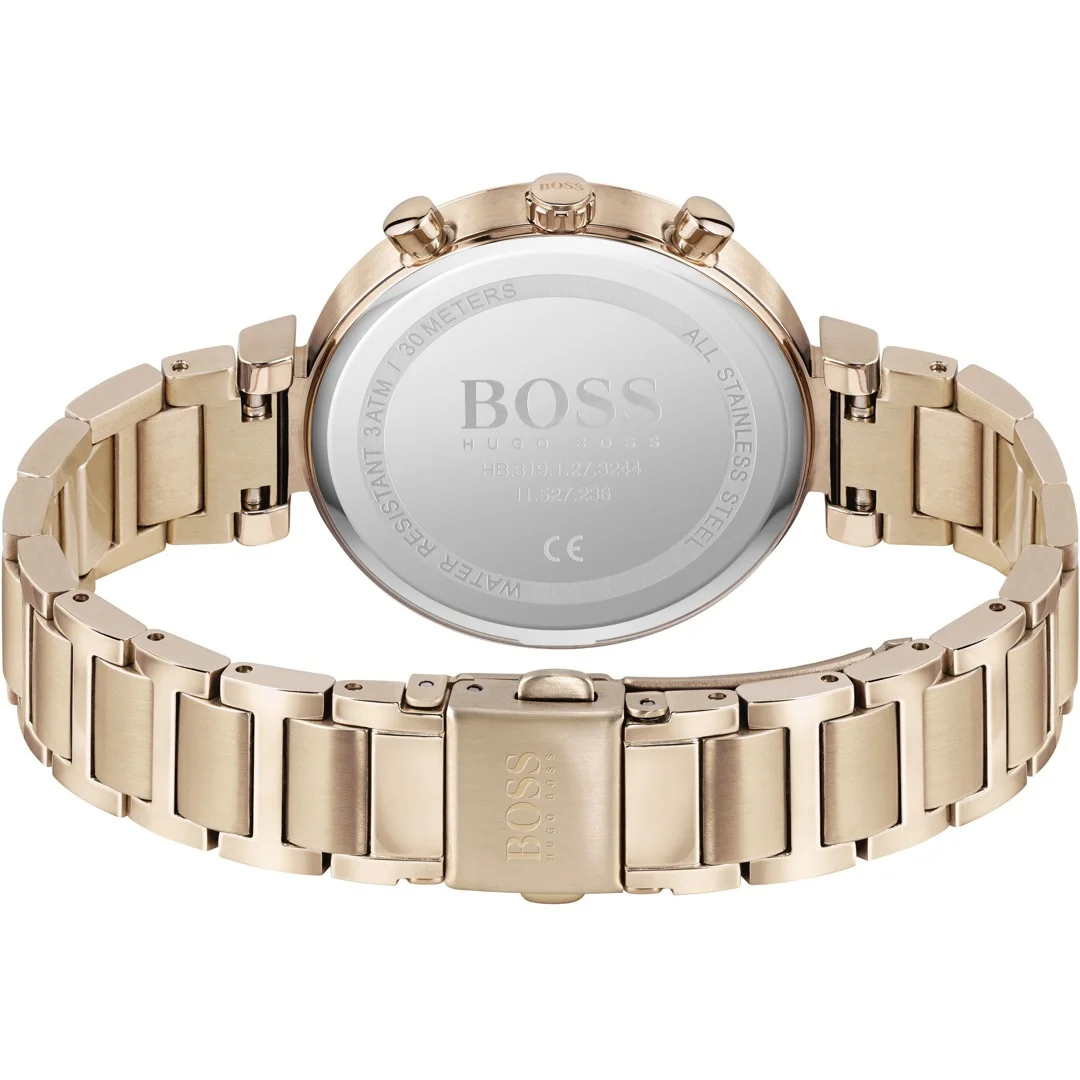 Montre Femme Hugo Boss 1502531 Acier Inoxydable Or Rose Cadran Champagne vue 7