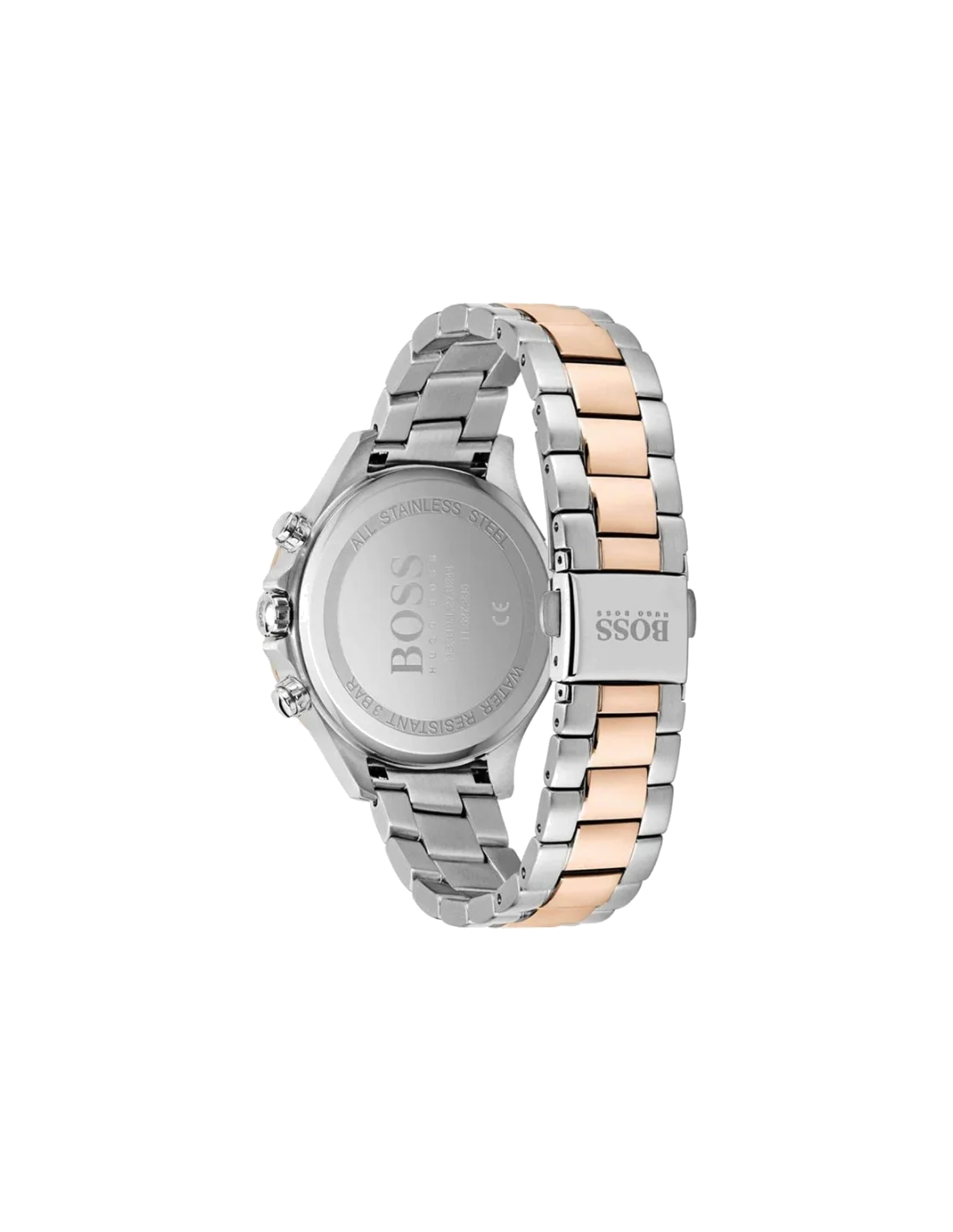 Montre Femme Hugo Boss Hera 1502564 Acier Inoxydable Bi-ton Argent/Or Rose avec Cristaux Swarovski vue 2