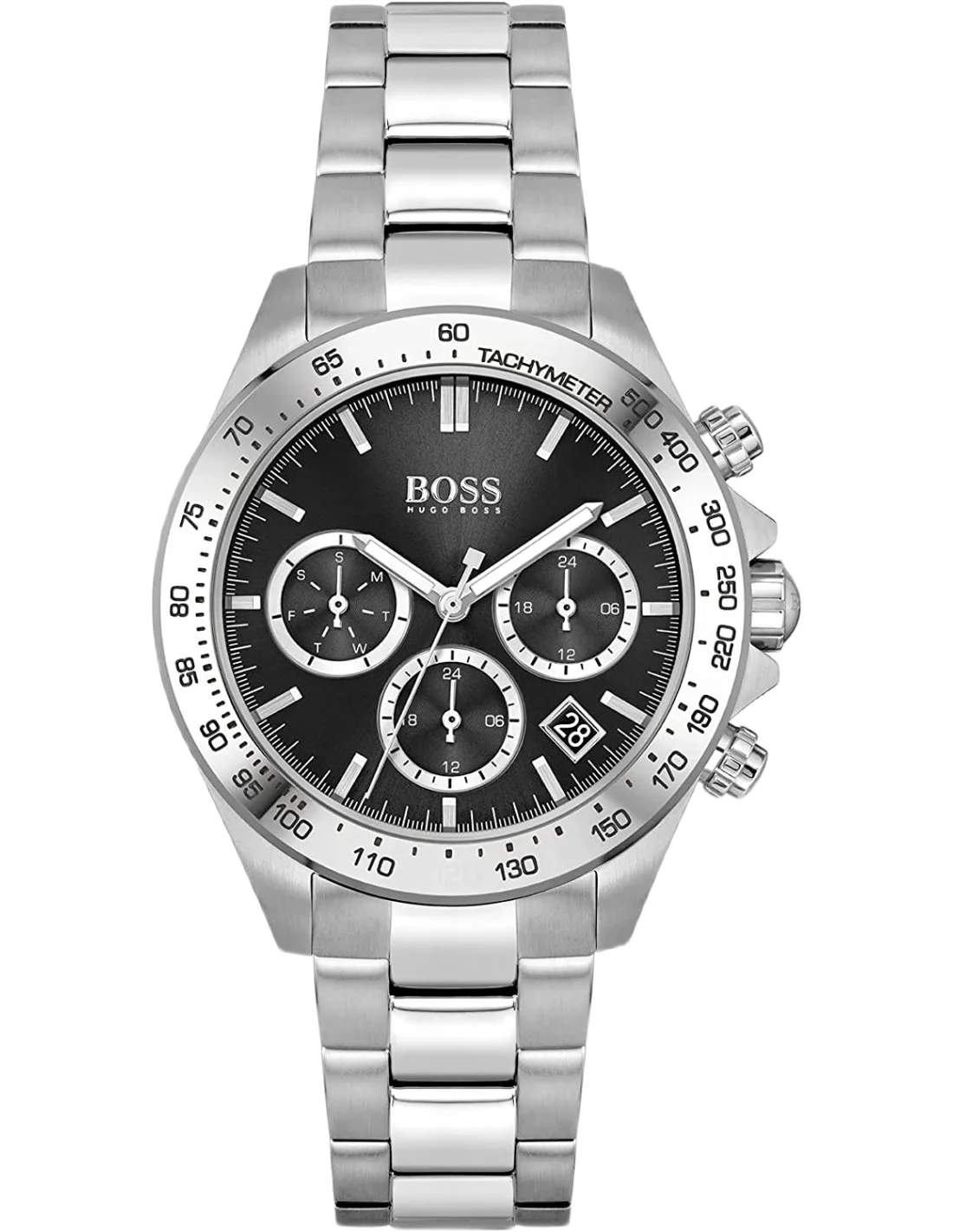 Montre Hugo Boss 1502614 Sport Lux Chronographe Acier Poli Cadran Noir pour Femme