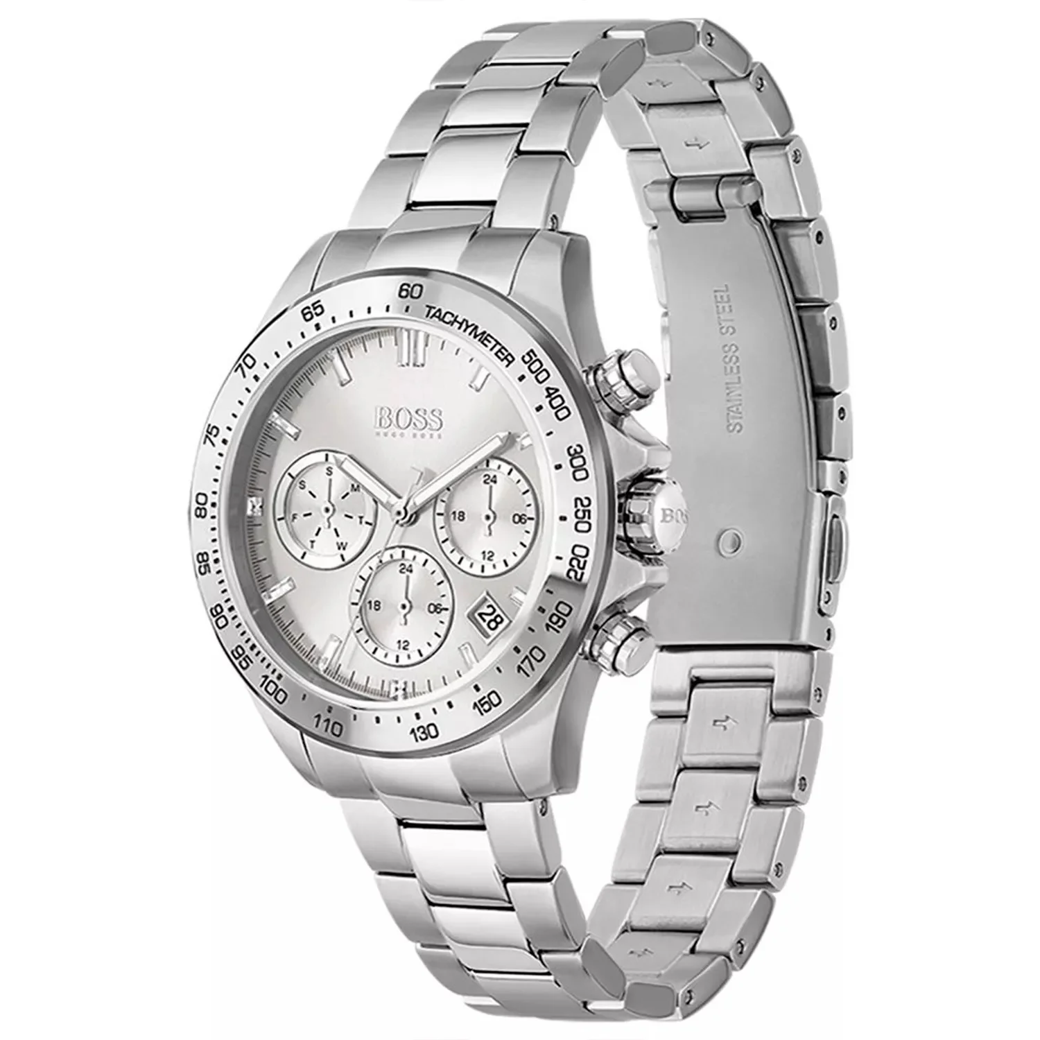 Montre Femme Hugo Boss 1502616 Chronographe Acier Cadran Gris vue 2