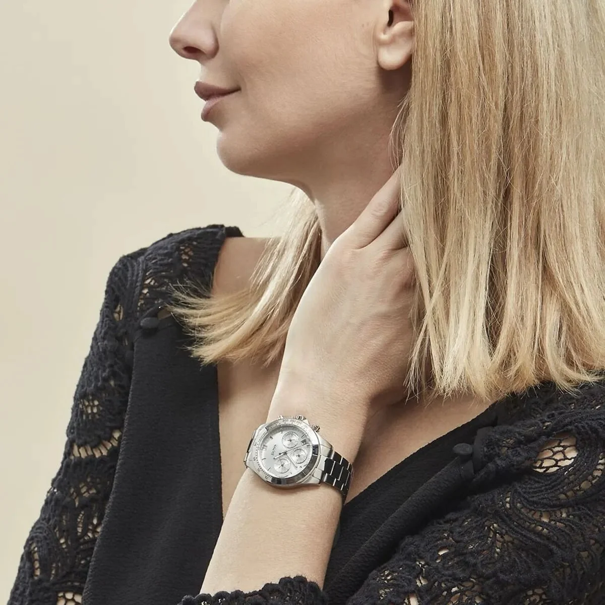 Montre Femme Hugo Boss 1502616 Chronographe Acier Cadran Gris vue 3