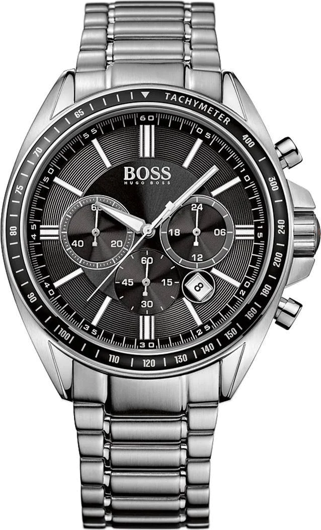 Montre Homme Hugo Boss 1513080 Acier Argenté Cadran Noir
