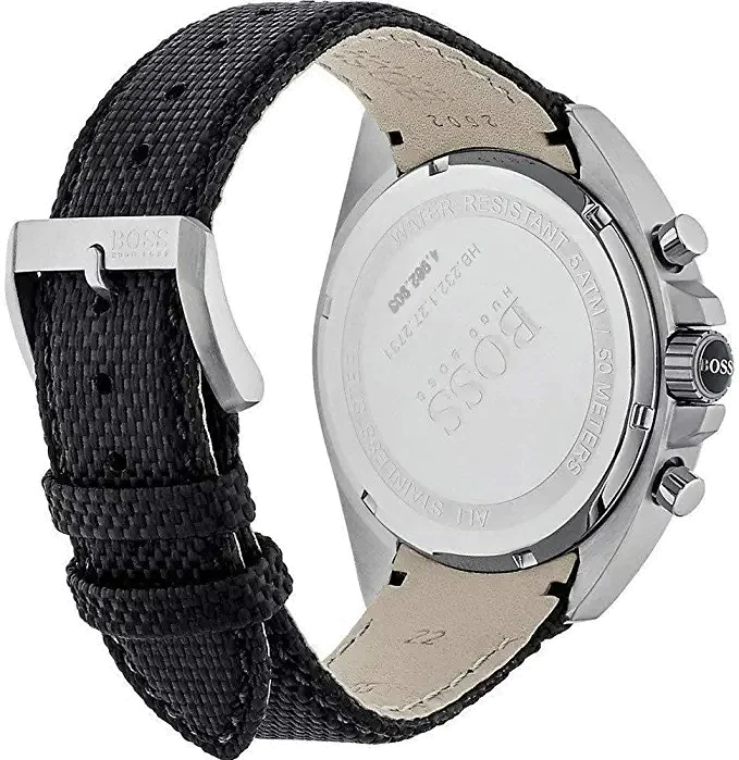 Montre Homme Hugo Boss 1513087 Chronographe Nylon & Bracelet Nylon Noir vue 3
