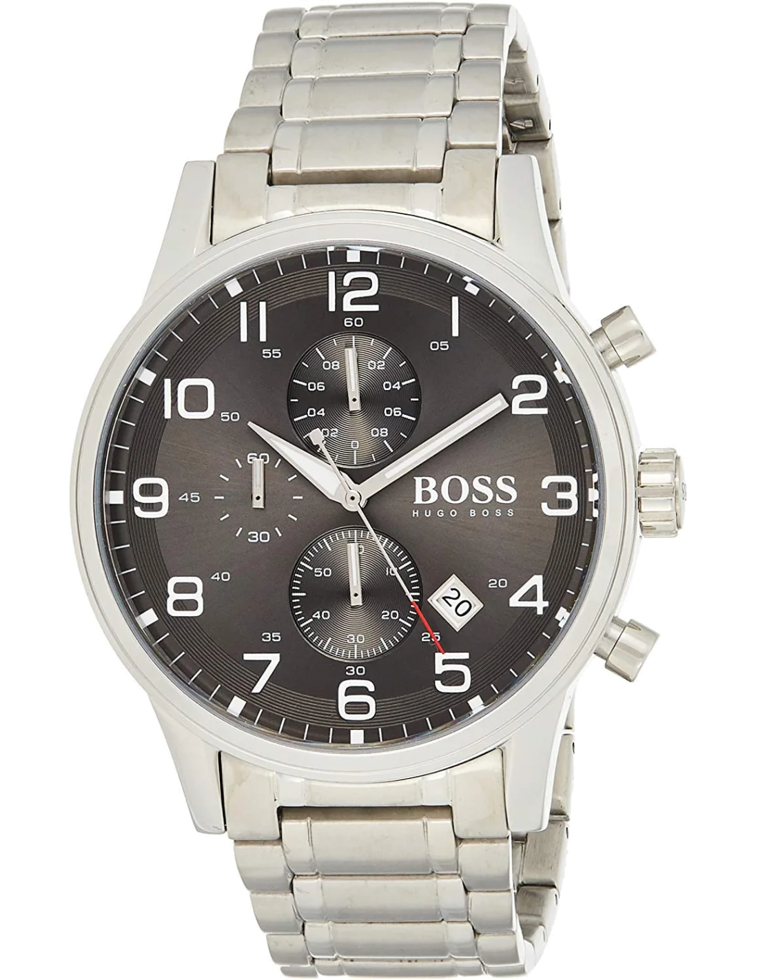 Montre Homme Hugo Boss 1513181 Acier Inoxydable Argent Cadran Gris