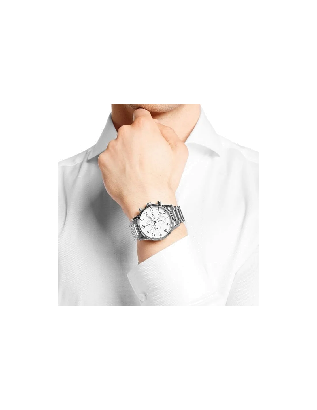 Montre Homme Hugo Boss Sport 1513182 Cadran Blanc Acier Inoxydable vue 2