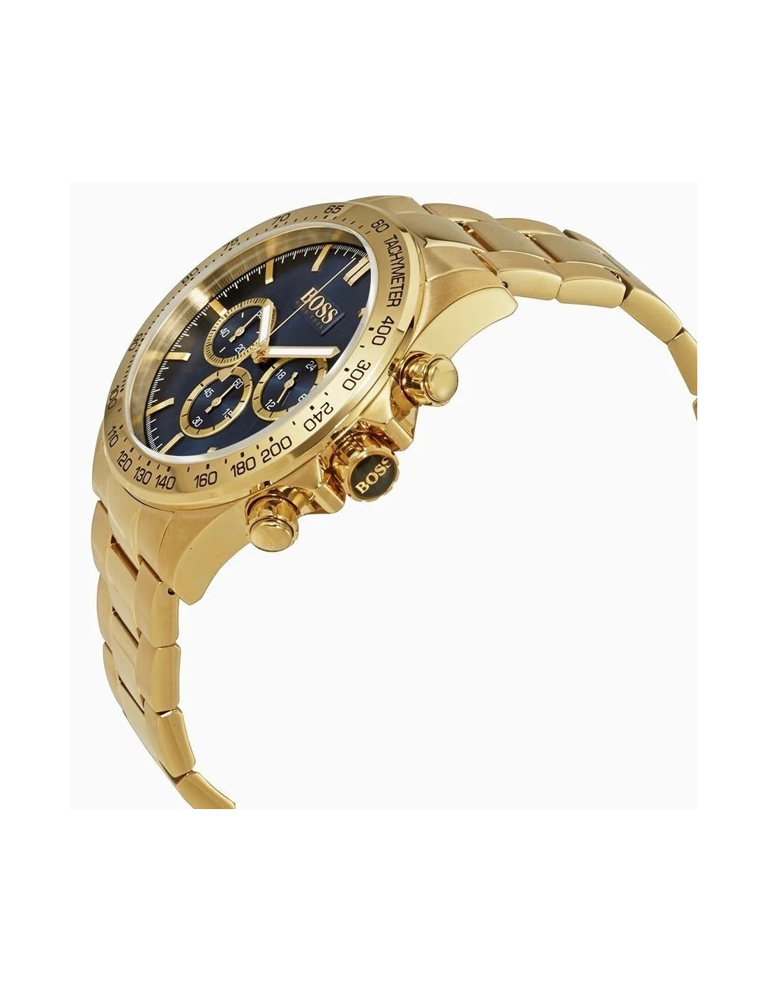 Montre Homme Hugo Boss 1513340 Cadran Bleu Nuit et Boîtier Doré vue 2