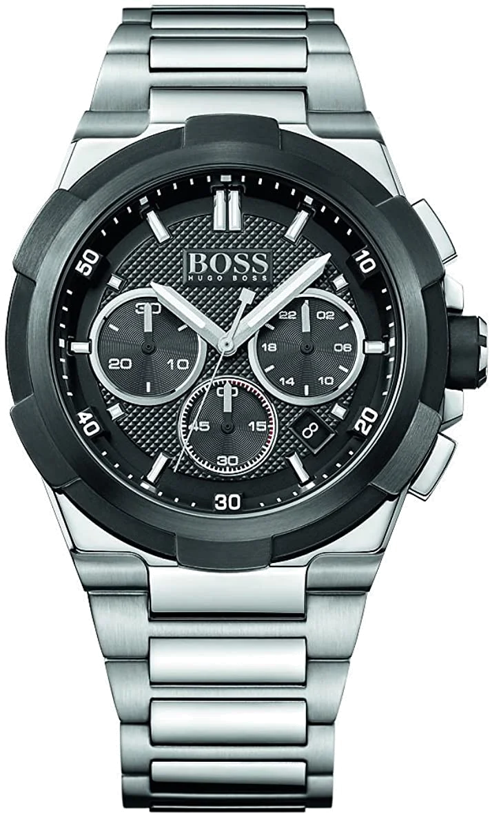 Montre Homme Hugo Boss Supernova 1513359 Acier Inoxydable Argent Cadran Noir