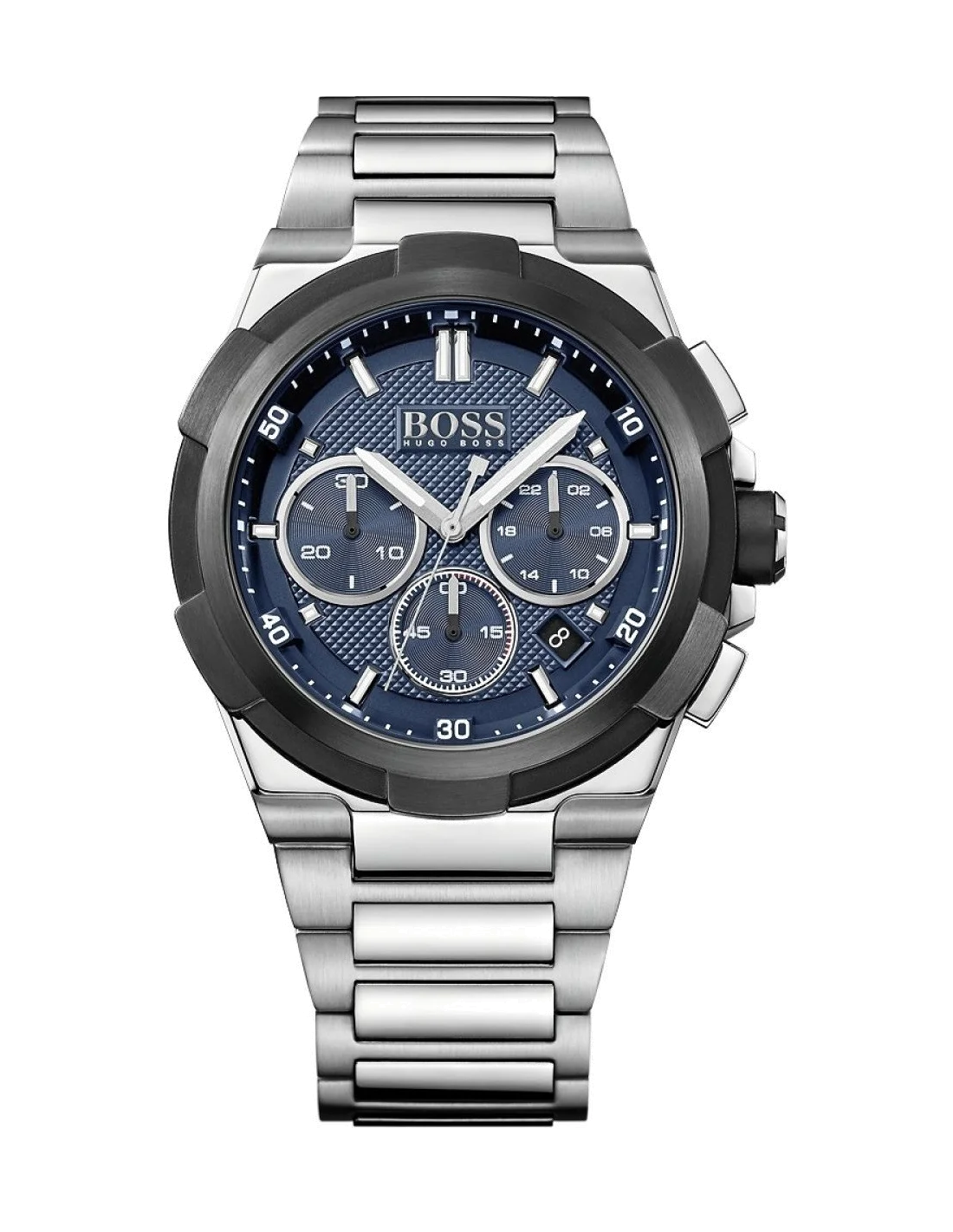 Montre Homme Hugo Boss 1513360 Chronographe Acier Cadran Bleu