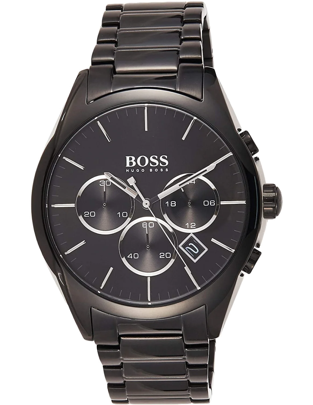 Montre Homme Hugo Boss 1513365 Chronographe Acier Noir Onyx