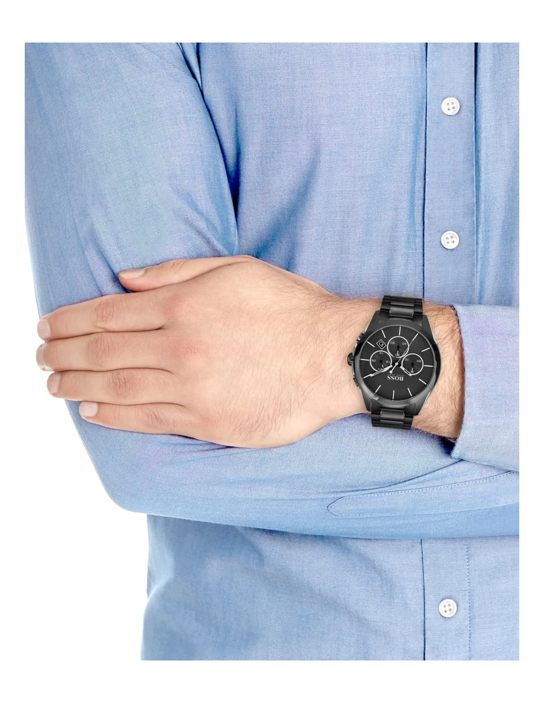 Montre Homme Hugo Boss 1513365 Chronographe Acier Noir Onyx vue 4