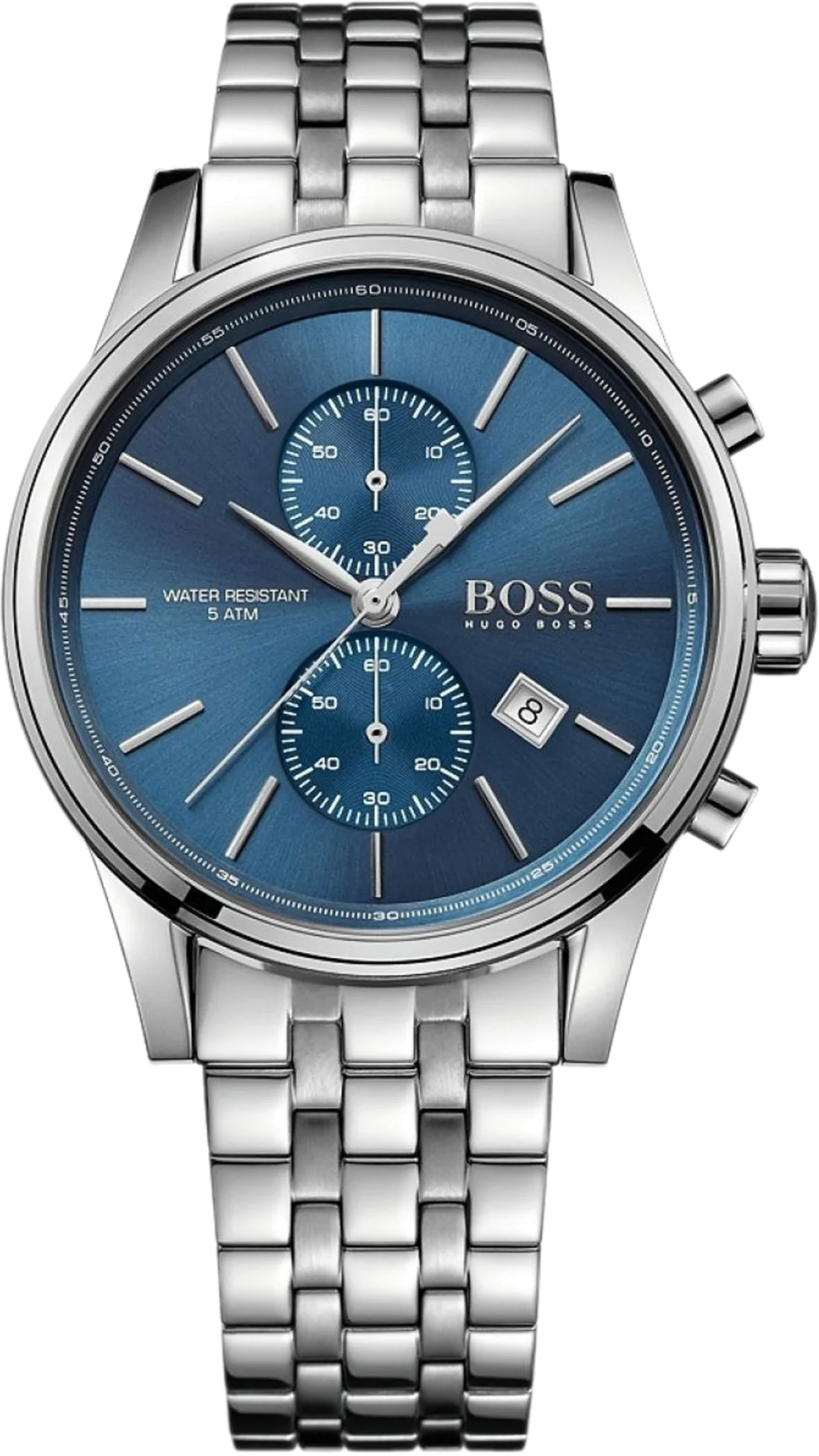 Montre Homme Hugo Boss 1513384 Classic Jet - Cadran Bleu Soleillé, Bracelet Acier