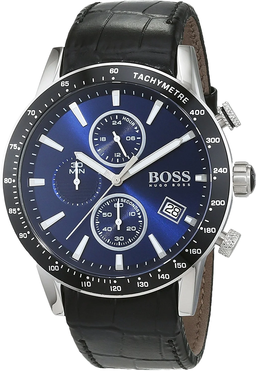 Montre Homme Hugo Boss 1513391 Chronographe Acier Cadran Bleu Profond
