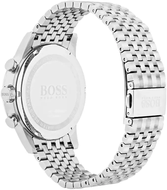 Montre Homme Hugo Boss 1513498 Chronographe Acier Cadran Bleu Électrique vue 2