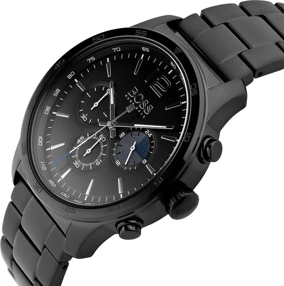 Montre Homme Hugo Boss 1513528 Chronographe Acier Noir vue 2