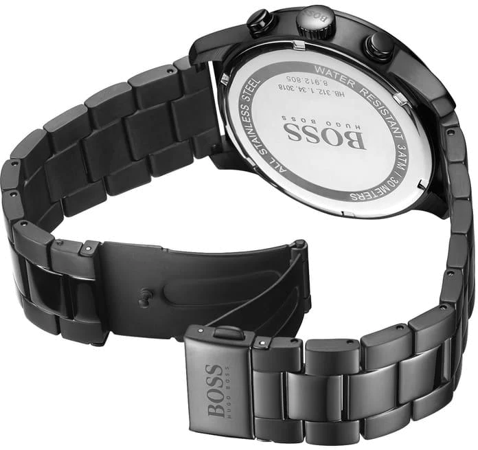 Montre Homme Hugo Boss 1513528 Chronographe Acier Noir vue 4