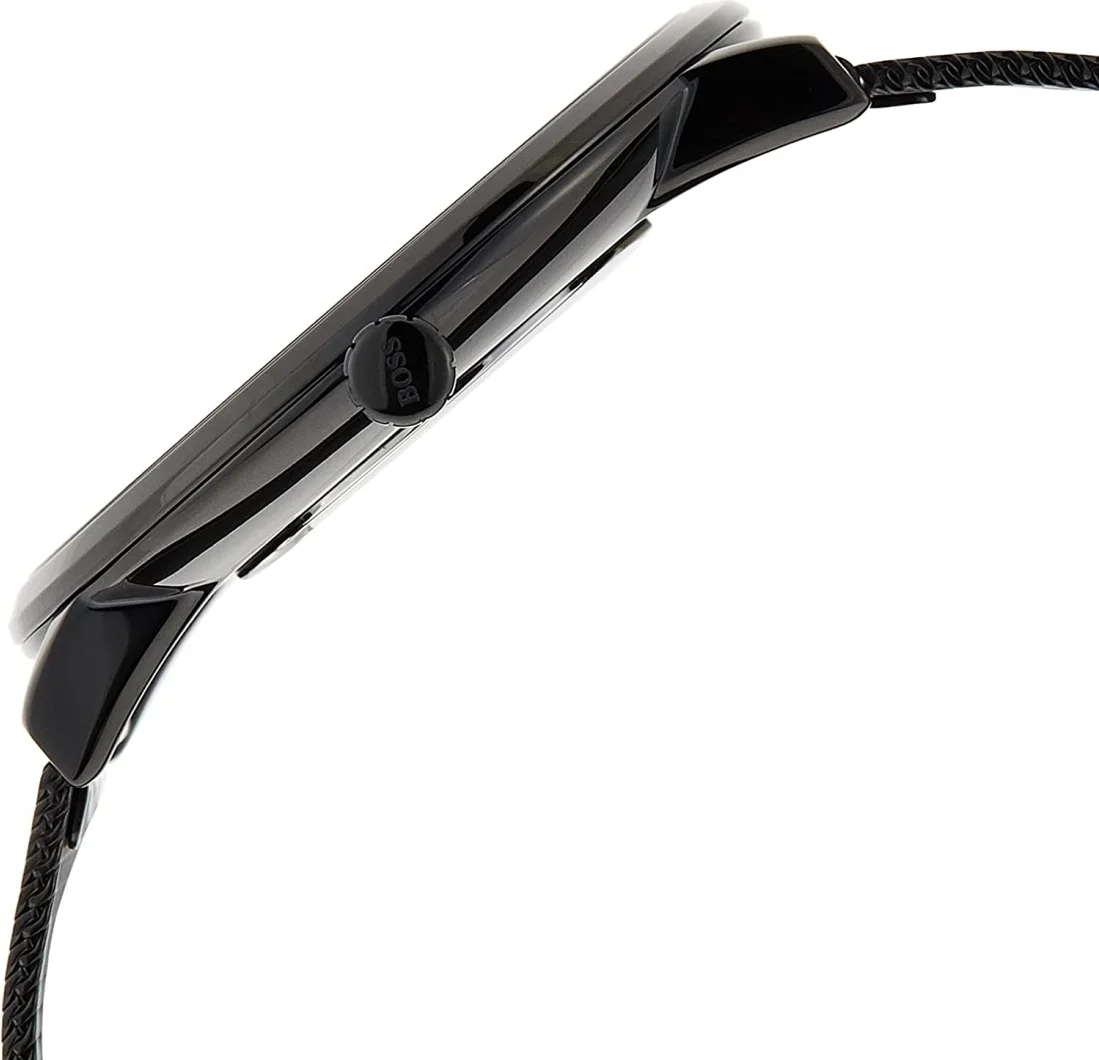 Montre Homme Hugo Boss Horizon 1513542 Extra-Plate Noire Maille Milanaise vue 2