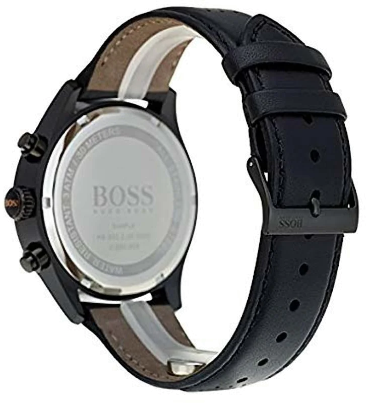 Montre Homme Hugo Boss 1513550 Chronographe Cadran Marron Boîtier Noir vue 2