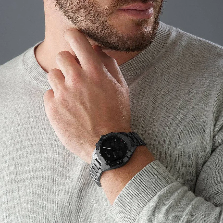 Montre Homme Hugo Boss 1513581 Chronographe Acier Noir vue 5