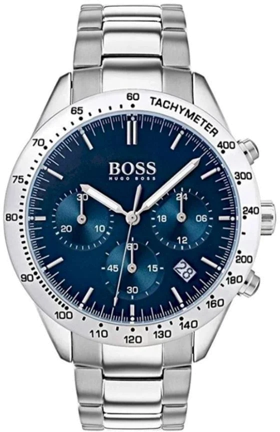 Montre Homme Hugo Boss 1513582 Chronographe Sport Acier Cadran Bleu