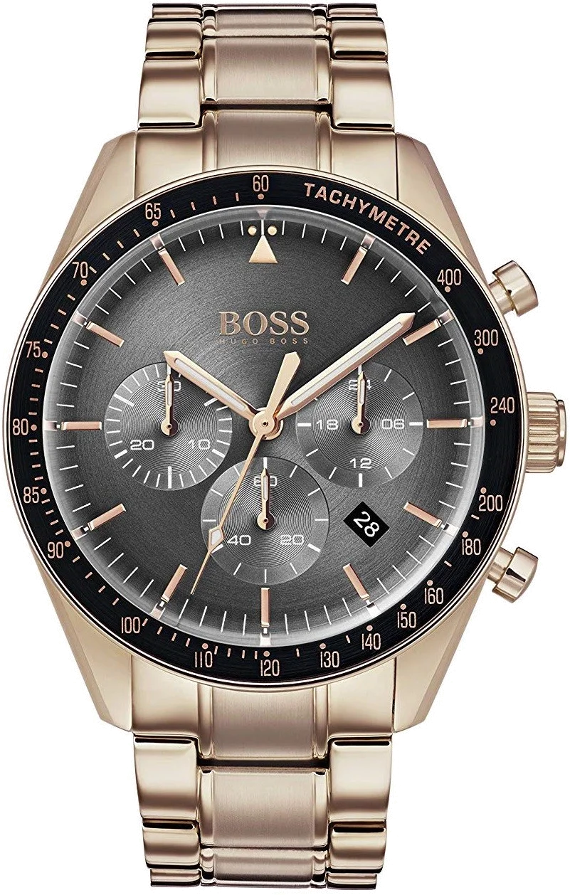Montre Homme Hugo Boss Trophy 1513632 Acier Inoxydable Or Rose 44mm