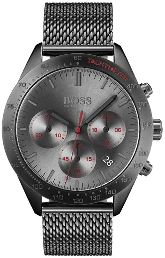 Montre Homme Hugo Boss 1513637 Chronographe Acier Gris Anthracite