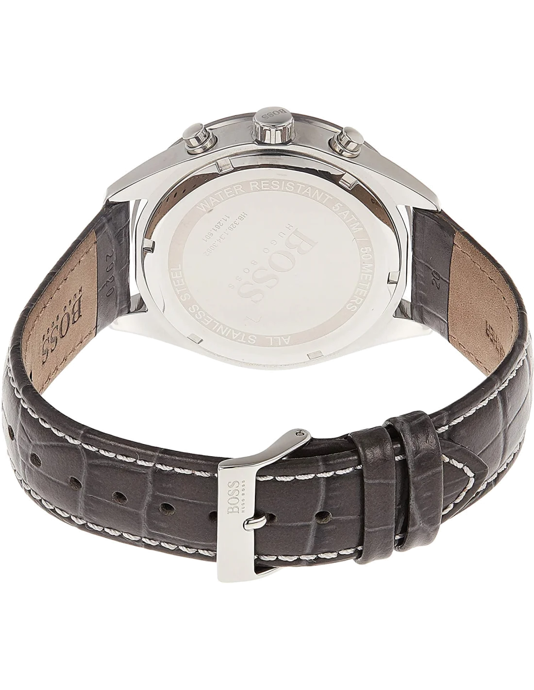 Montre Homme Hugo Boss Talent 1513659 Chronographe Acier et Cuir Noir vue 3